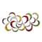 35" Multicolored Metal Contemporary Abstract Wall Decor
